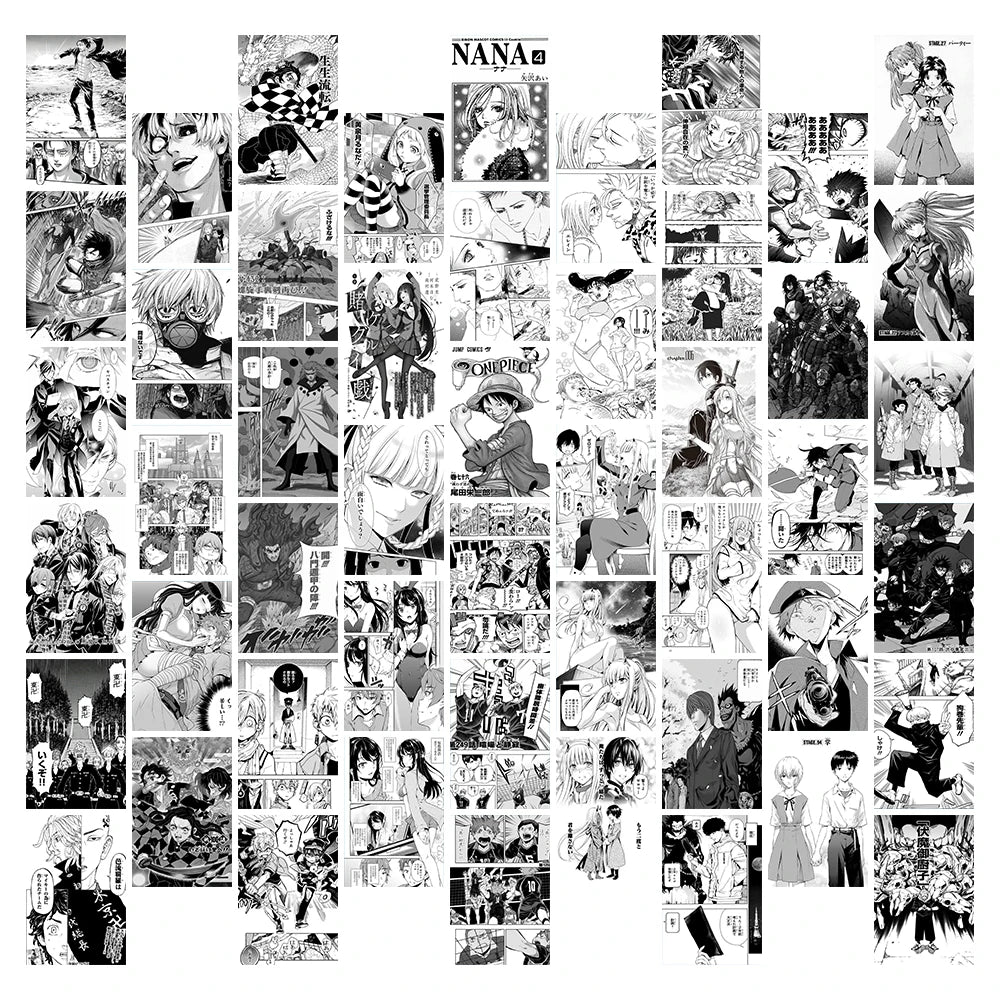 Build Your Dream Anime Room | 50-Piece Manga Panel Collage Kit