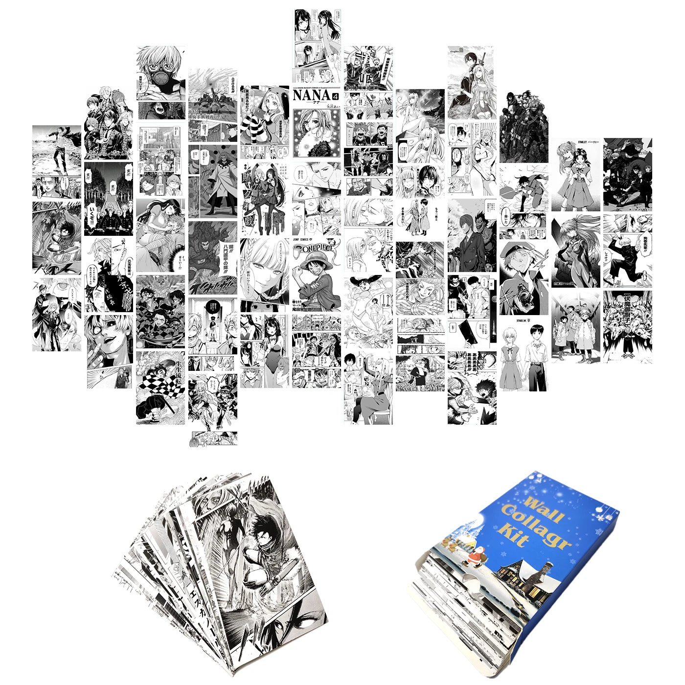 Build Your Dream Anime Room | 50-Piece Manga Panel Collage Kit