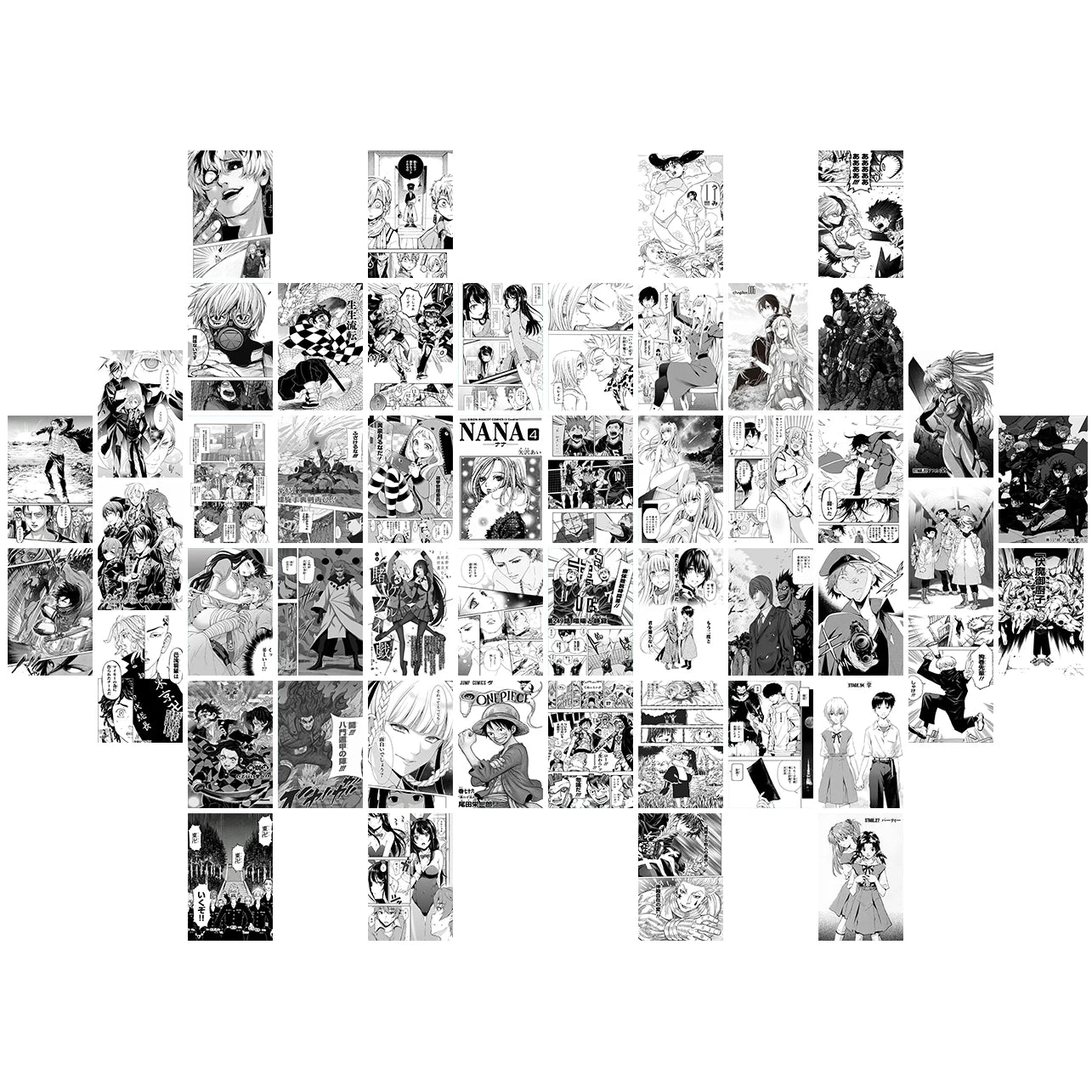 Build Your Dream Anime Room | 50-Piece Manga Panel Collage Kit