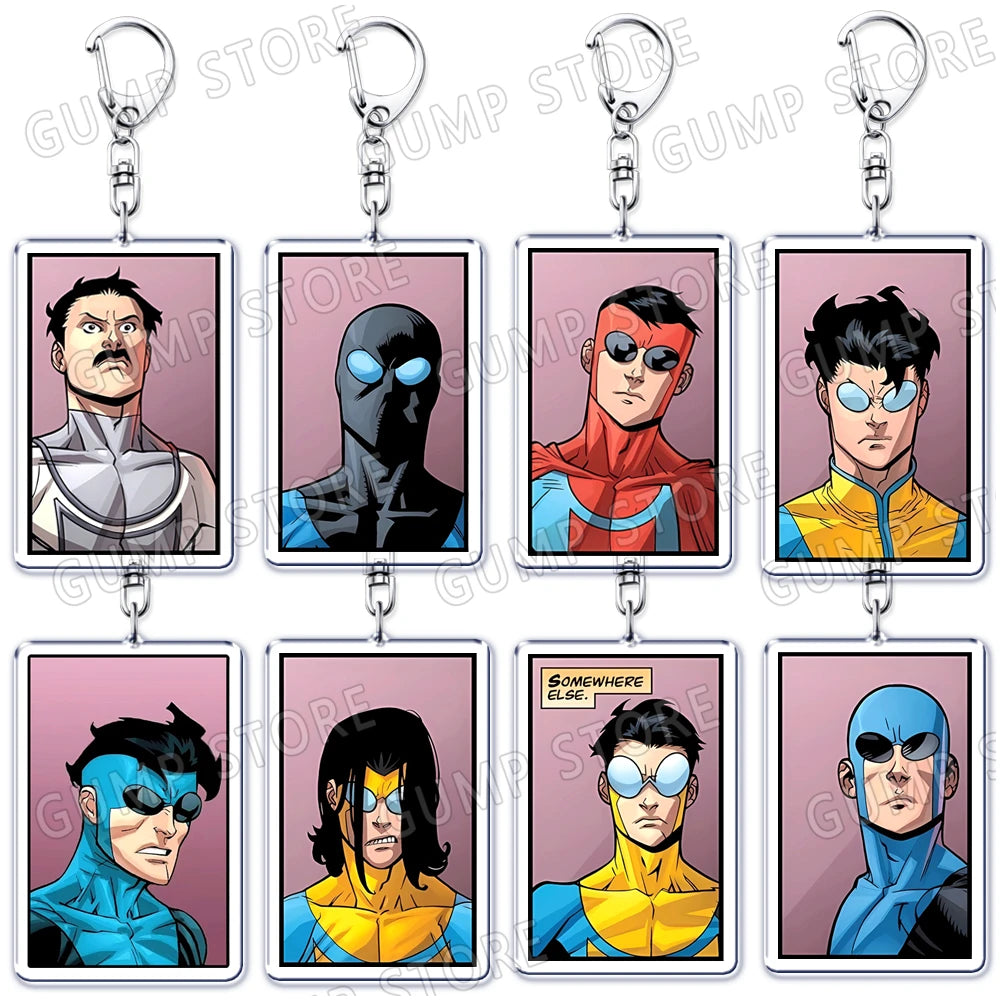 HeroStyle™ Acrylic Keychains – Superhero Collection