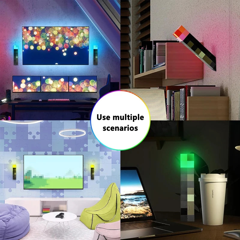 Minecraft™ Torch Lamp – Rechargeable LED Glow