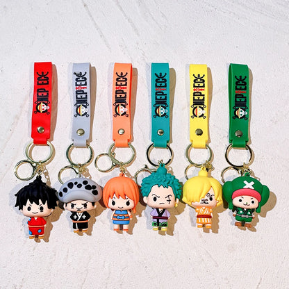 One Piece™ 3D PVC Keychains – Straw Hat Collection