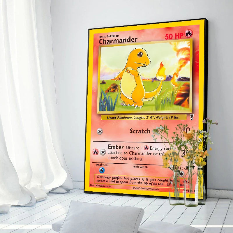 Original 151 Pokémon Canvas Print | Vintage 1996 Collection Wall Art