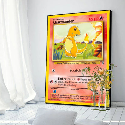 Original 151 Pokémon Canvas Print | Vintage 1996 Collection Wall Art