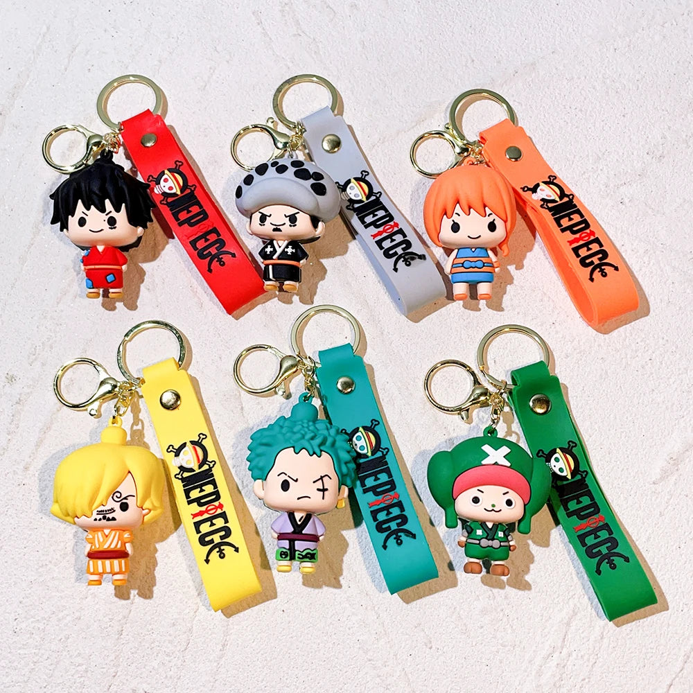 One Piece™ 3D PVC Keychains – Straw Hat Collection
