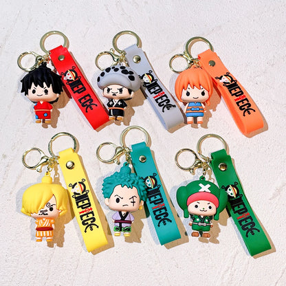 One Piece™ 3D PVC Keychains – Straw Hat Collection
