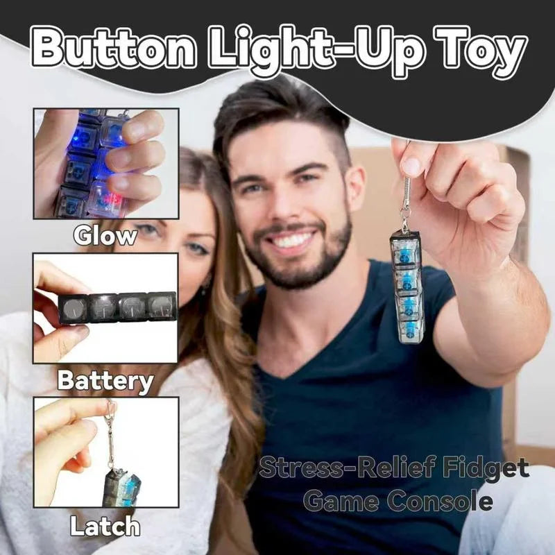 LumiClick Pro™ – 4-in-1 Light-Up Stress Relief Keychai