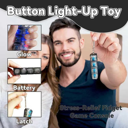 LumiClick Pro™ – 4-in-1 Light-Up Stress Relief Keychai