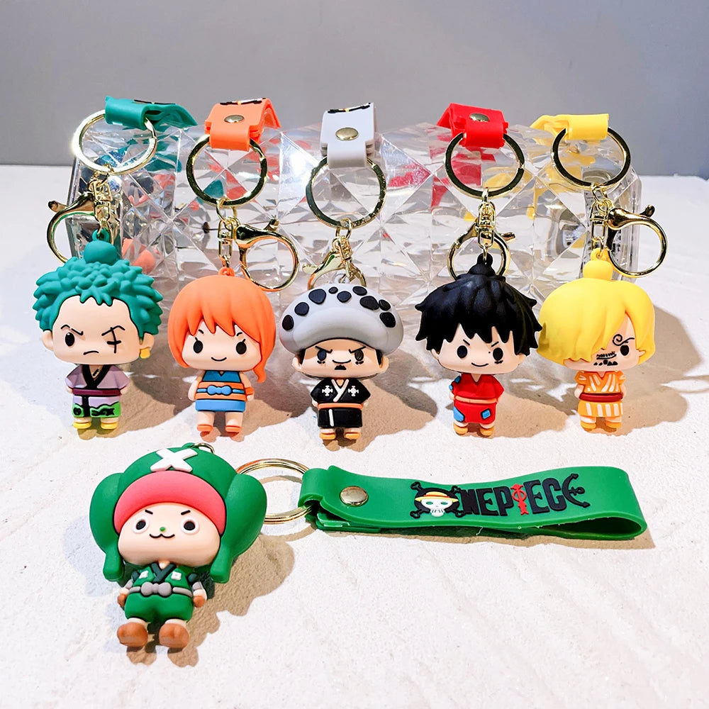 One Piece™ 3D PVC Keychains – Straw Hat Collection