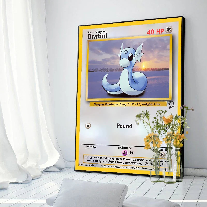 Original 151 Pokémon Canvas Print | Vintage 1996 Collection Wall Art
