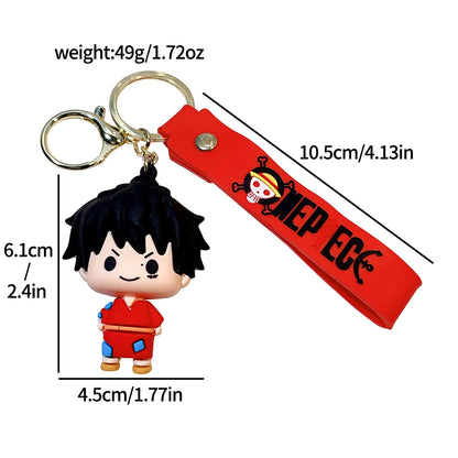 One Piece™ 3D PVC Keychains – Straw Hat Collection