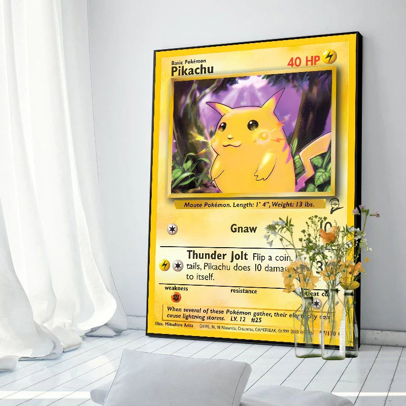 Original 151 Pokémon Canvas Print | Vintage 1996 Collection Wall Art