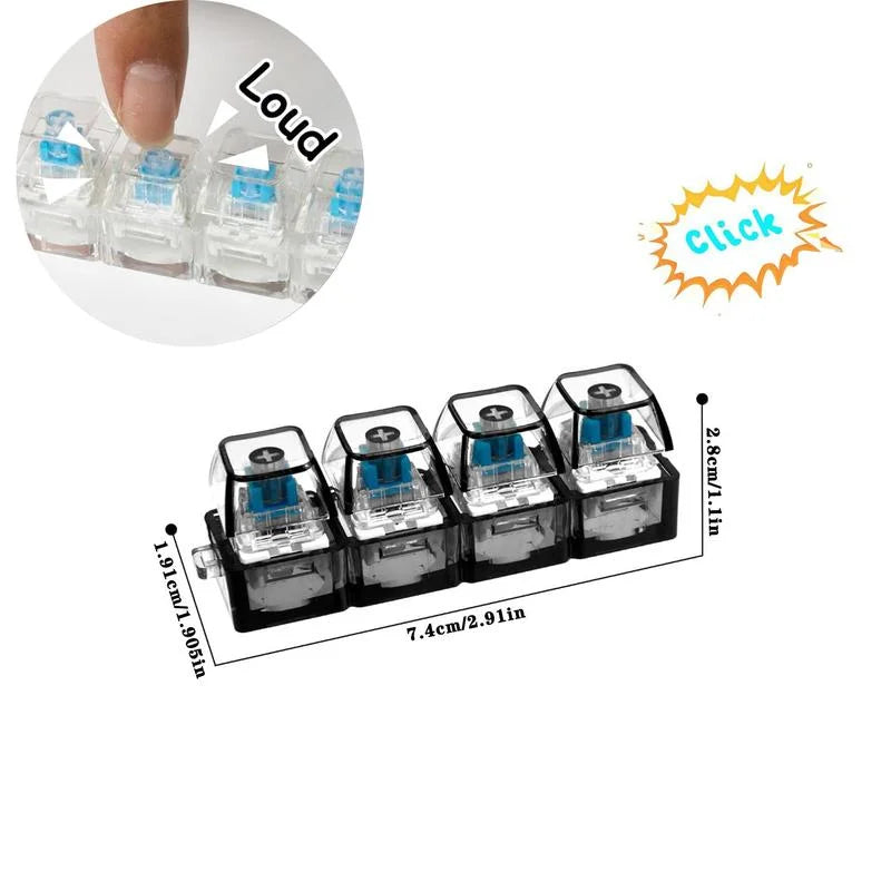 LumiClick Pro™ – 4-in-1 Light-Up Stress Relief Keychai