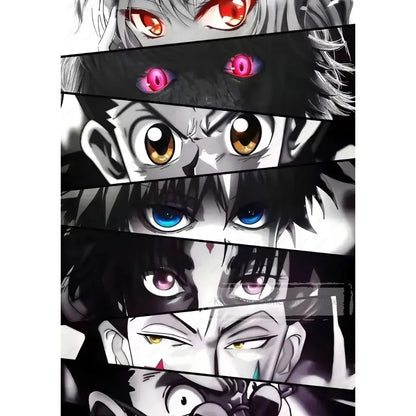 Iconic Anime Eyes Wall Art | Gojo, Sharingan & More