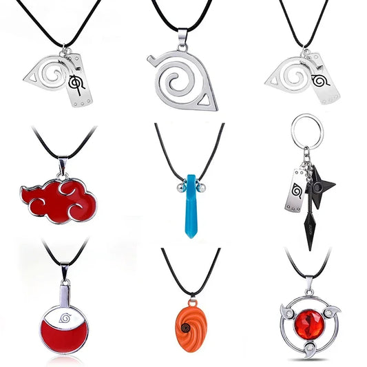 Collar Naruto Akatsuki – Colgante Nube Roja Estilo Itachi