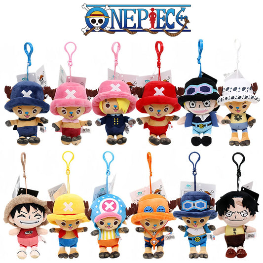 One Piece Chibi Plush Keychain — Chopper, Luffy & Crew | Kawaii Bag Charm