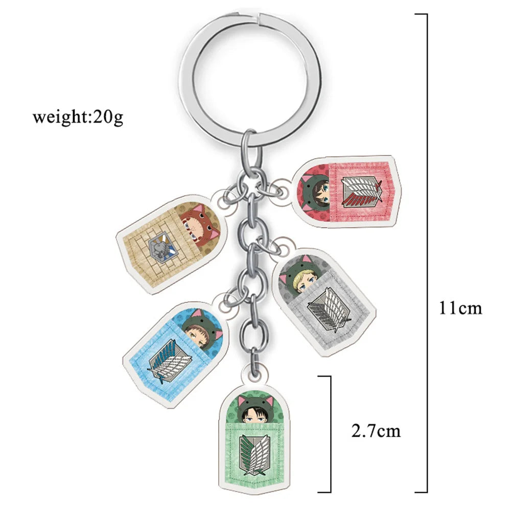 Attack on Titan™ Double-Sided Keychains – Character Series