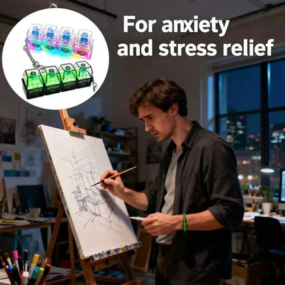 LumiClick Pro™ – 4-in-1 Light-Up Stress Relief Keychai