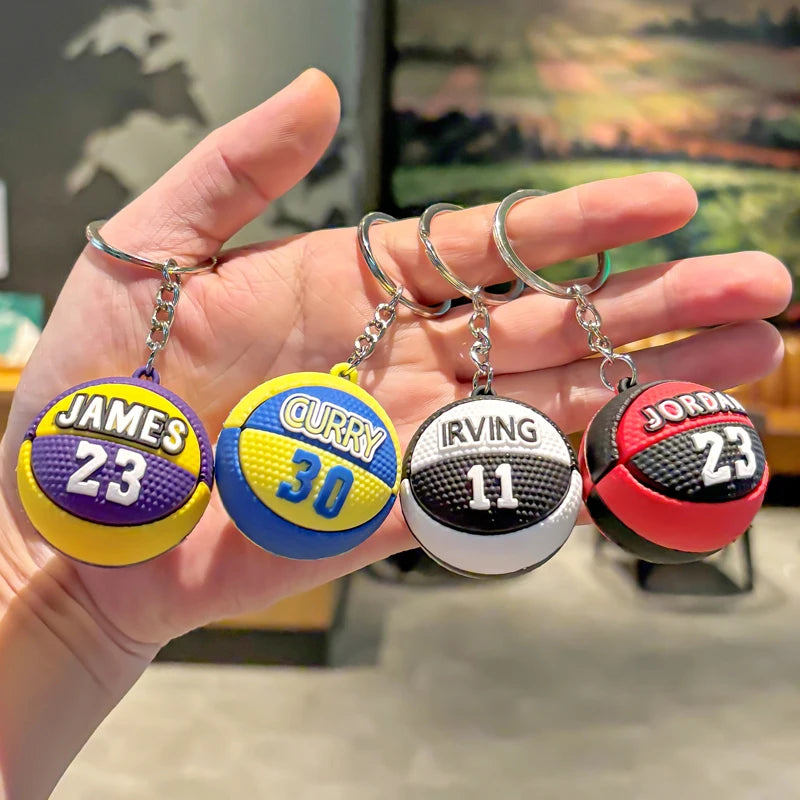 Llavero Baloncesto 3D – Diseño Miniatura para Mochila o Llaves