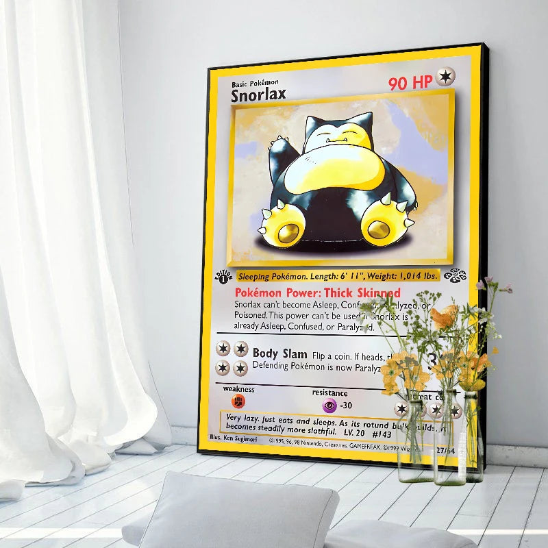 Original 151 Pokémon Canvas Print | Vintage 1996 Collection Wall Art