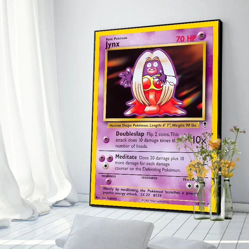 Original 151 Pokémon Canvas Print | Vintage 1996 Collection Wall Art