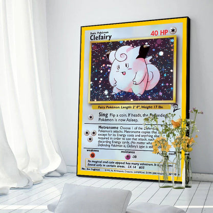 Original 151 Pokémon Canvas Print | Vintage 1996 Collection Wall Art