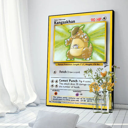 Original 151 Pokémon Canvas Print | Vintage 1996 Collection Wall Art