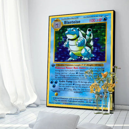 Original 151 Pokémon Canvas Print | Vintage 1996 Collection Wall Art