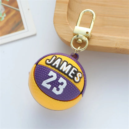 Llavero Baloncesto 3D – Diseño Miniatura para Mochila o Llaves