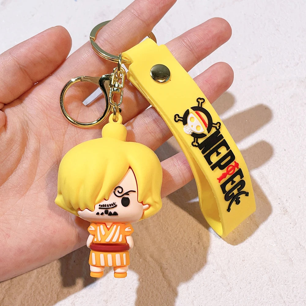 One Piece™ 3D PVC Keychains – Straw Hat Collection