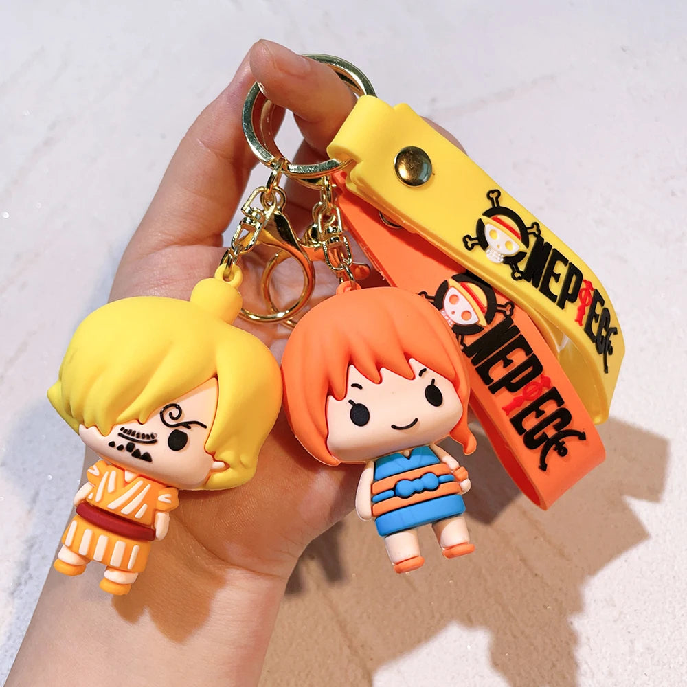 One Piece™ 3D PVC Keychains – Straw Hat Collection