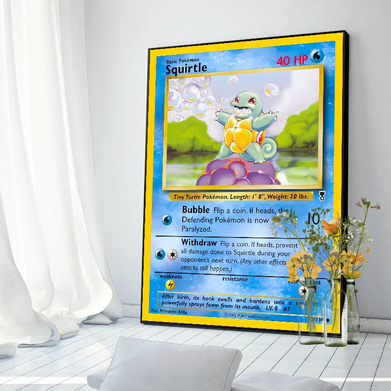 Original 151 Pokémon Canvas Print | Vintage 1996 Collection Wall Art