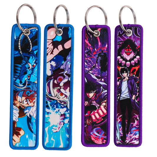Anime Stitch Tags™ – Embroidered Keychain Collection