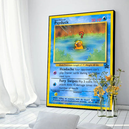 Original 151 Pokémon Canvas Print | Vintage 1996 Collection Wall Art