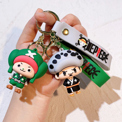 One Piece™ 3D PVC Keychains – Straw Hat Collection
