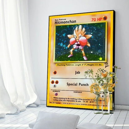 Original 151 Pokémon Canvas Print | Vintage 1996 Collection Wall Art