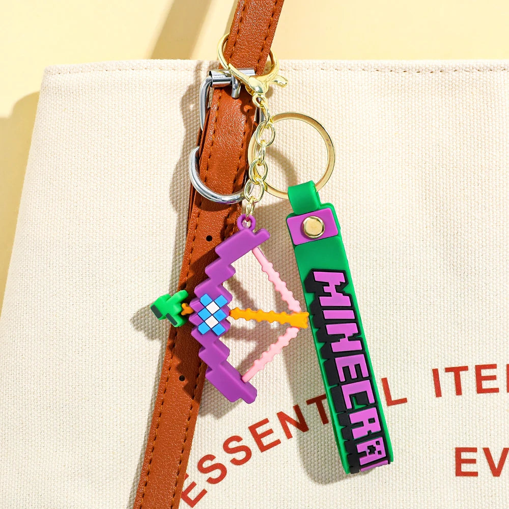 Minecraft™ Enchanted Bow Keychain – 3D Collector Edition