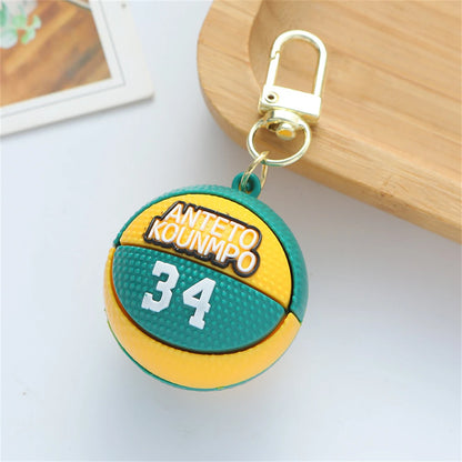 Llavero Baloncesto 3D – Diseño Miniatura para Mochila o Llaves