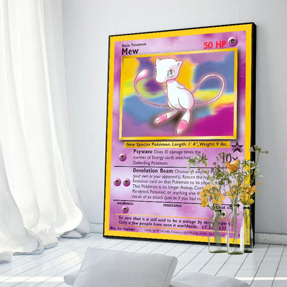 Original 151 Pokémon Canvas Print | Vintage 1996 Collection Wall Art
