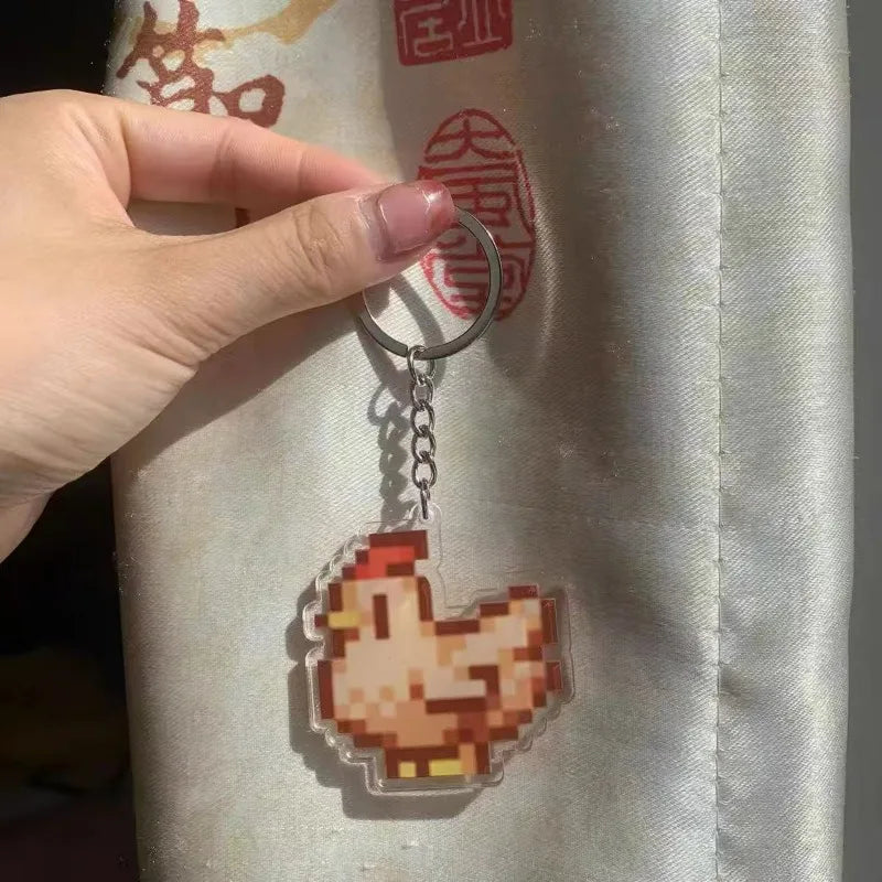 Llaveros Stardew Valley (Set) – Diseño Pixel Art en Acrílico para Fans